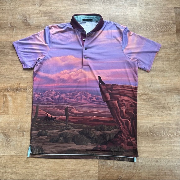 Greyson Canyon Stalk Short Sleeve Performance Polo Size Large - Picture 7 of 9
